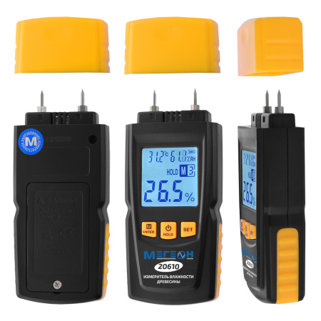 Измеритель влажности древесины МЕГЕОН 20610 купить по низкой цене | МАКСПРОФИТ