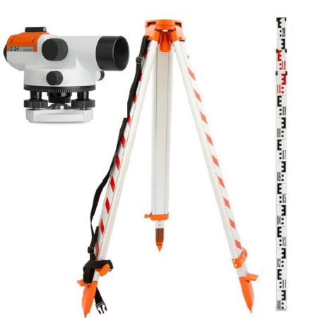 Комплект оптический нивелир RGK C-24 + штатив S6-N + рейка RGK TS-7 купить по низкой цене | МАКСПРОФИТ